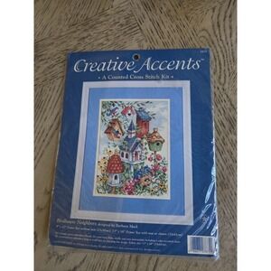 Dimensions Creative Accents "Birdhouse Neighbors" Counted Cross Stitch Kit - New